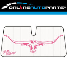 Load image into Gallery viewer, RM Williams Universal Car Windscreen Bubble Sunshade Jillaroo Pink Protector
