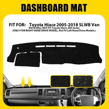 Load image into Gallery viewer, Dash Mat for Toyota Hiace LWB Van 2005-18 Non-Slip Microfiber Pad Cover Hot
