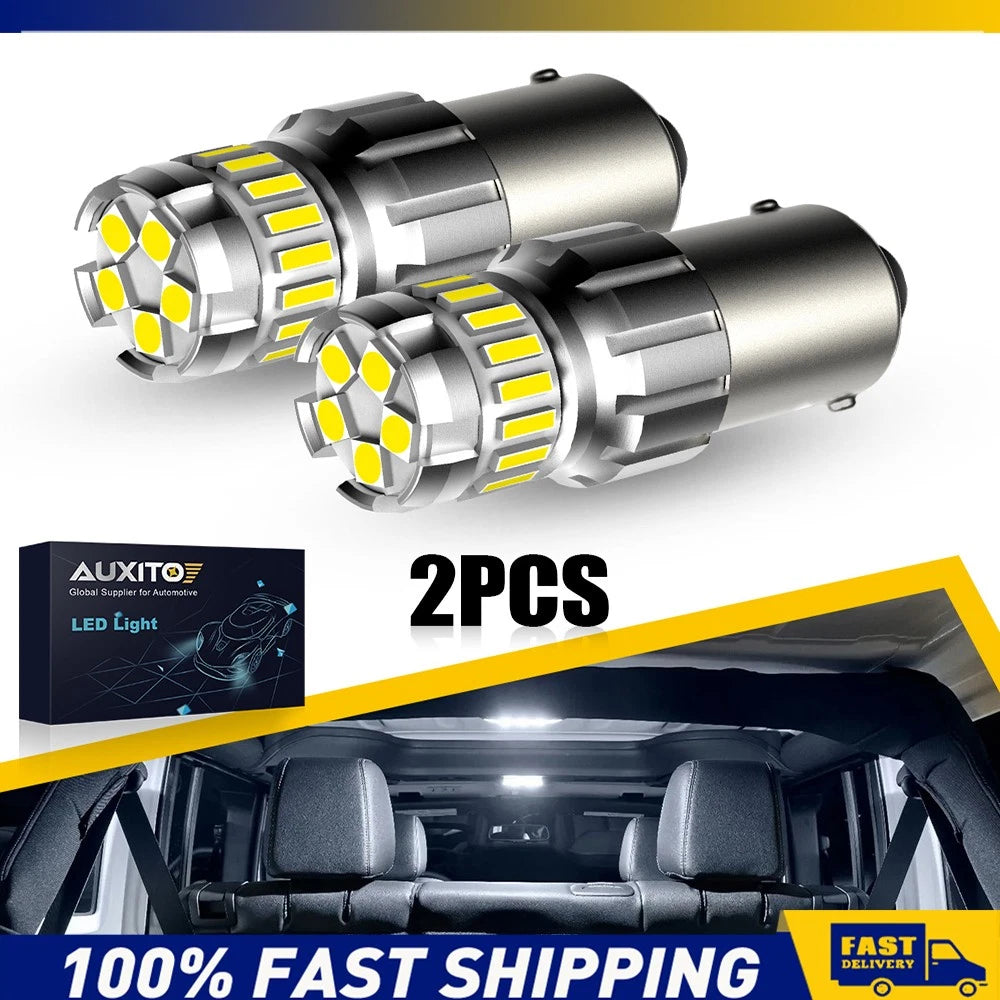 2x 1156 P21W LED Bulb 12V For Car Brake Stop Tail Light 5SMD 3030+18SMD 4014 AU