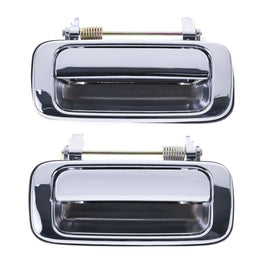 Door Handle Outer for Toyota Landcruiser J80 90-98 Set of 2 Chrome REAR LH+RH