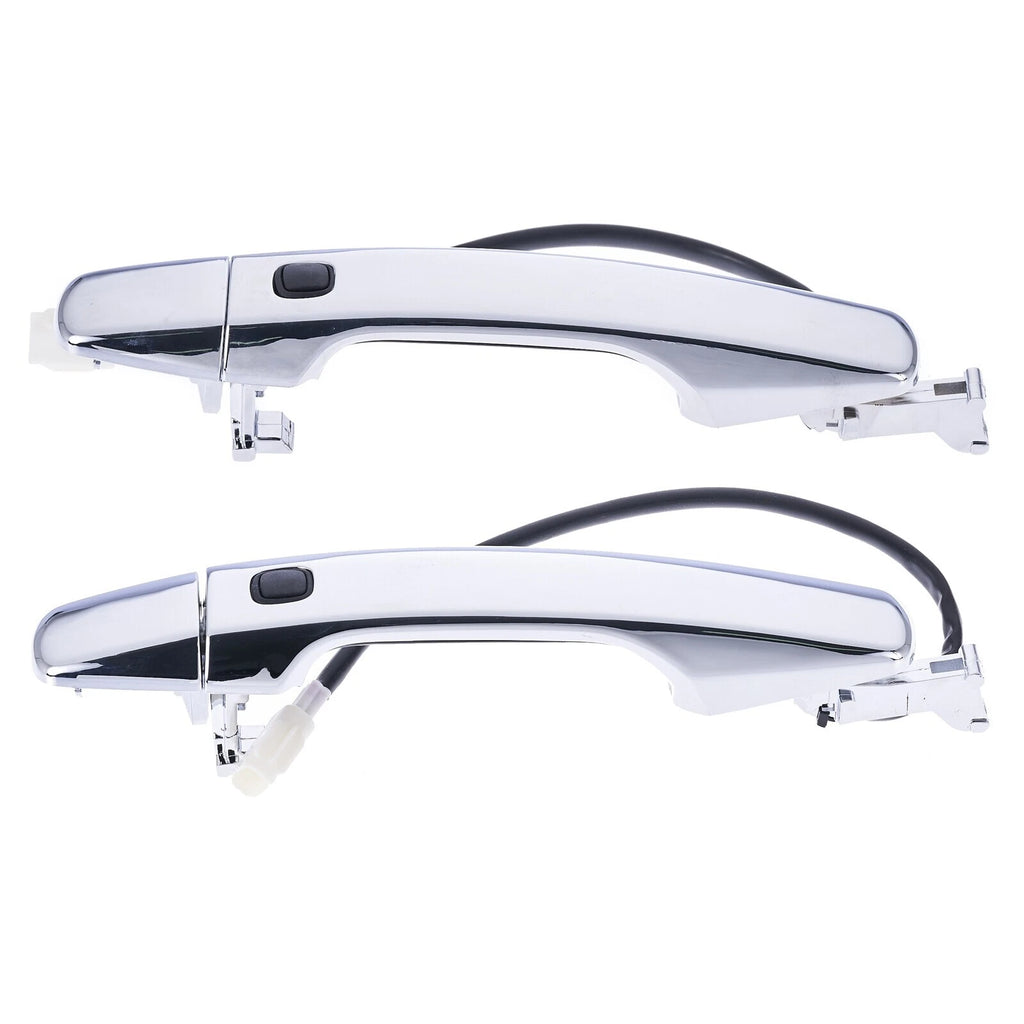 Door Handle Outer for Toyota Landcruiser 07-21 Set 4 Chrome FRONT REAR W/Sensor