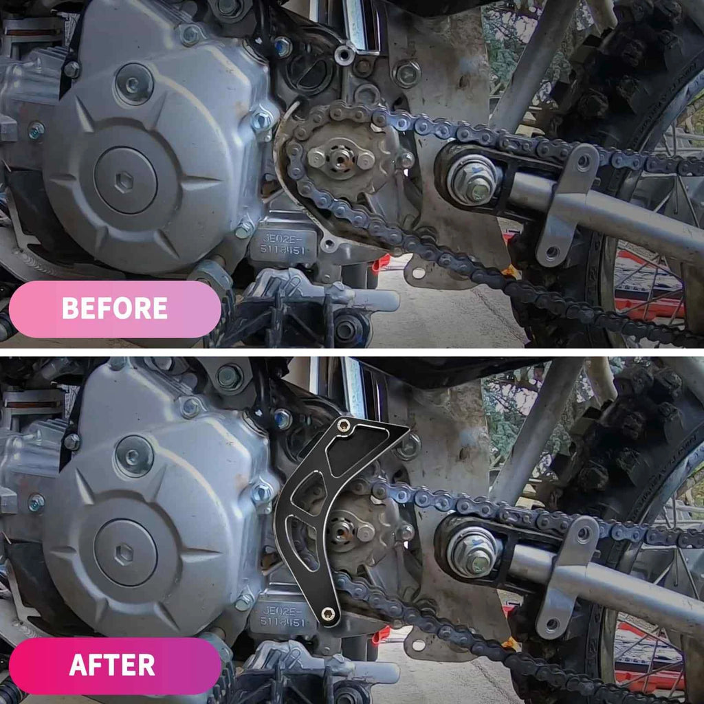 For Honda CRF110F 2013-2023 Front Sprocket Cover Chain Guard Protector Black ST