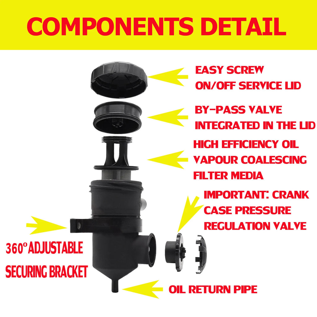 200 Oil Catch Can & EGR Plate Fit Mitsubishi Triton MN ML 2.5L 3.2L Turbo 4WD