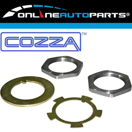 Front Hub Axle Lock Nut + Washer Set for Hilux 4Runner RN130R 1989~1996 Wagon