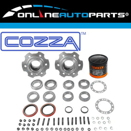 Rear Hub Kits + Grease for Landcruiser 70 75 Series 90~99 Wheel Bearings Seals