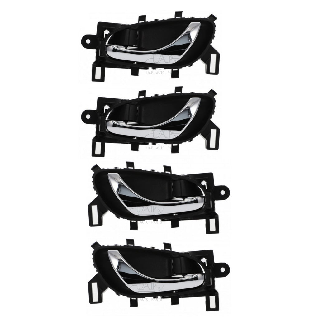 Door Handle Inner for Nissan Navara 15-ON Set of 4 Chrome FRONT REAR LEFT+RIGHT