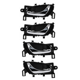Door Handle Inner for Nissan Navara 15-ON Set of 4 Chrome FRONT REAR LEFT+RIGHT