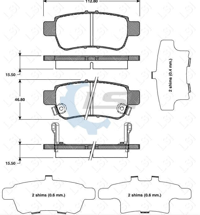 Rear Brake Pads & Disc Rotors Set – Honda Odyssey 2.4 RB1 2004-2008 (305mm Solid)