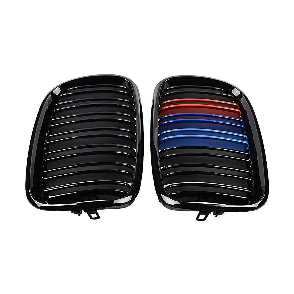 Kidney Front Grill Grille Dual Slat For M Color BMW E70 X5 E71 X6 2007-2013 ST