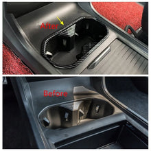 Load image into Gallery viewer, Carbon Fiber Console Water Cup Holder Cover Trim For MG4 MG 4 EV 2023 2024 2025
