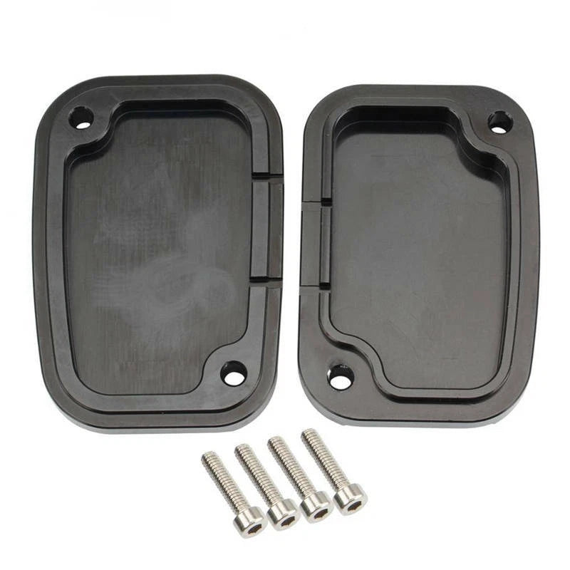 Black Front Brake Master Cylinder Cover For Harley Street Glide V-Rod Road Glide