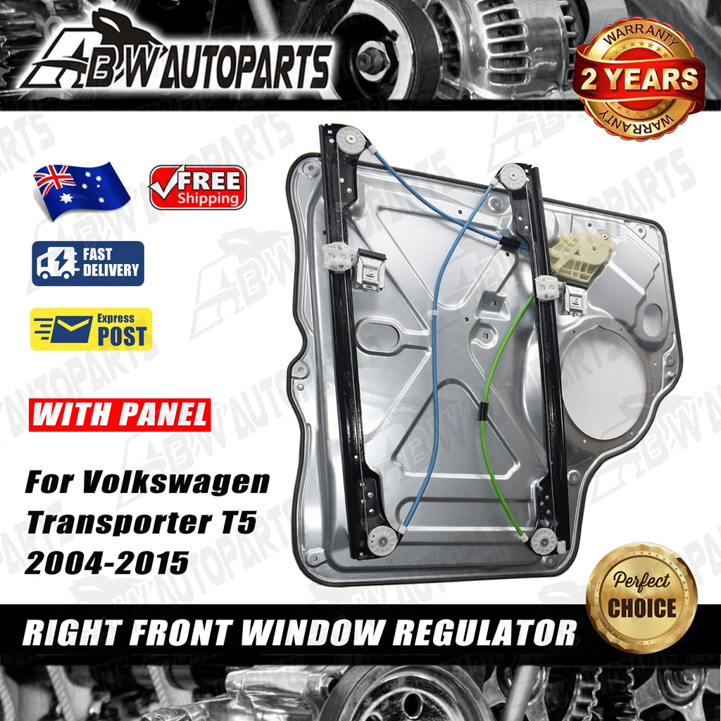 RH Right Hand Window Regulator & Panel For Volkswagen VW Transporter T5 2004-15