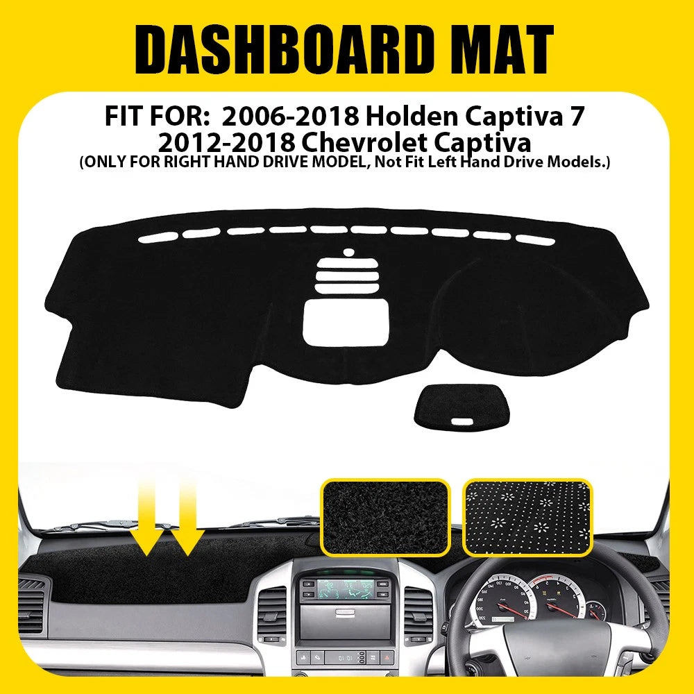 For Holden Captiva 7 2006-2018 Car Dashmat Dash Mat Non-slip Dashboard Cover