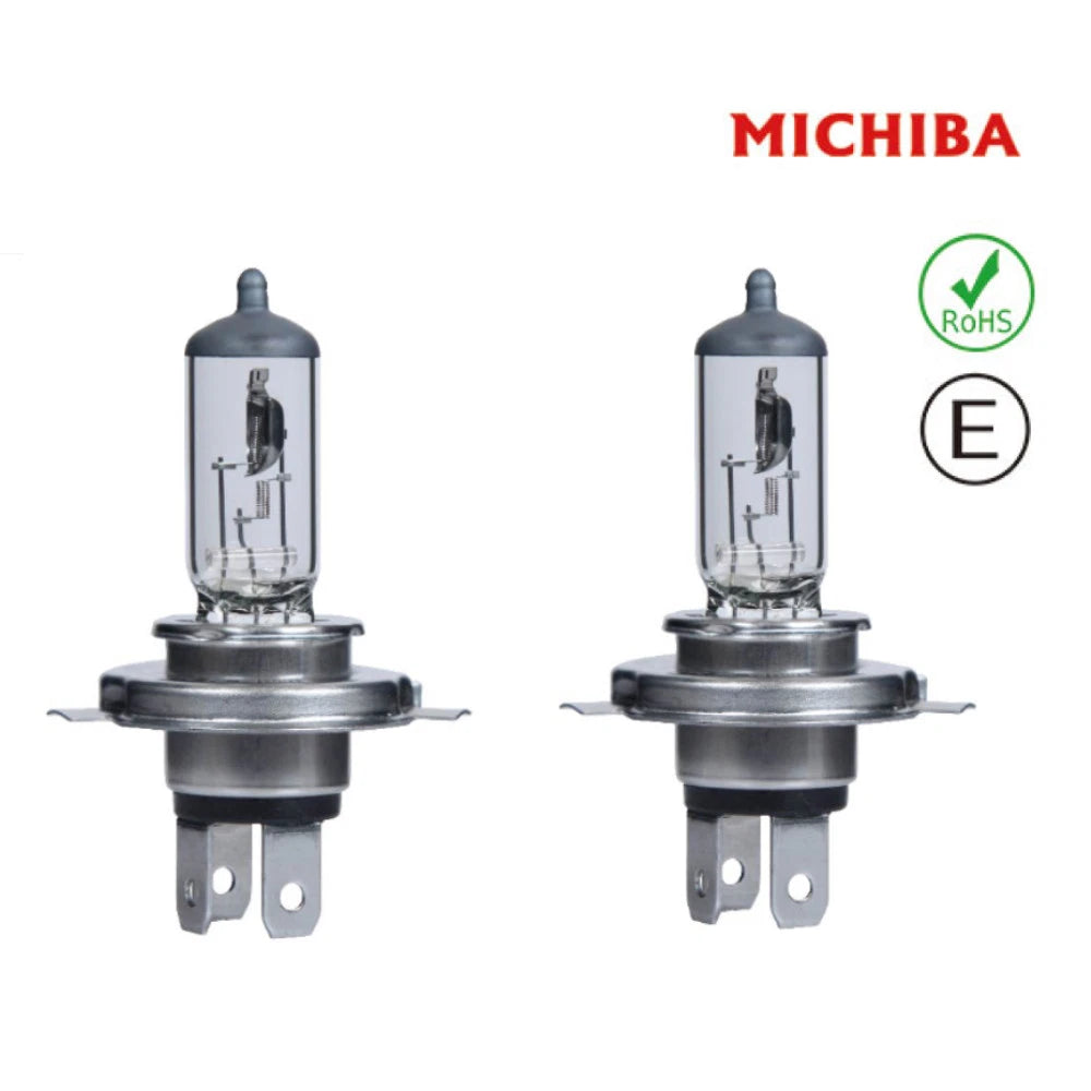 H4 Halogen Headlight Globe Bulb P43T 12V 130/90w Michba Extra Bright -2 Pcs