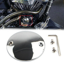 Load image into Gallery viewer, Ignition Timing Points Cover 2 Holes for Harley Big Twin 70-99 Sportster Chrome