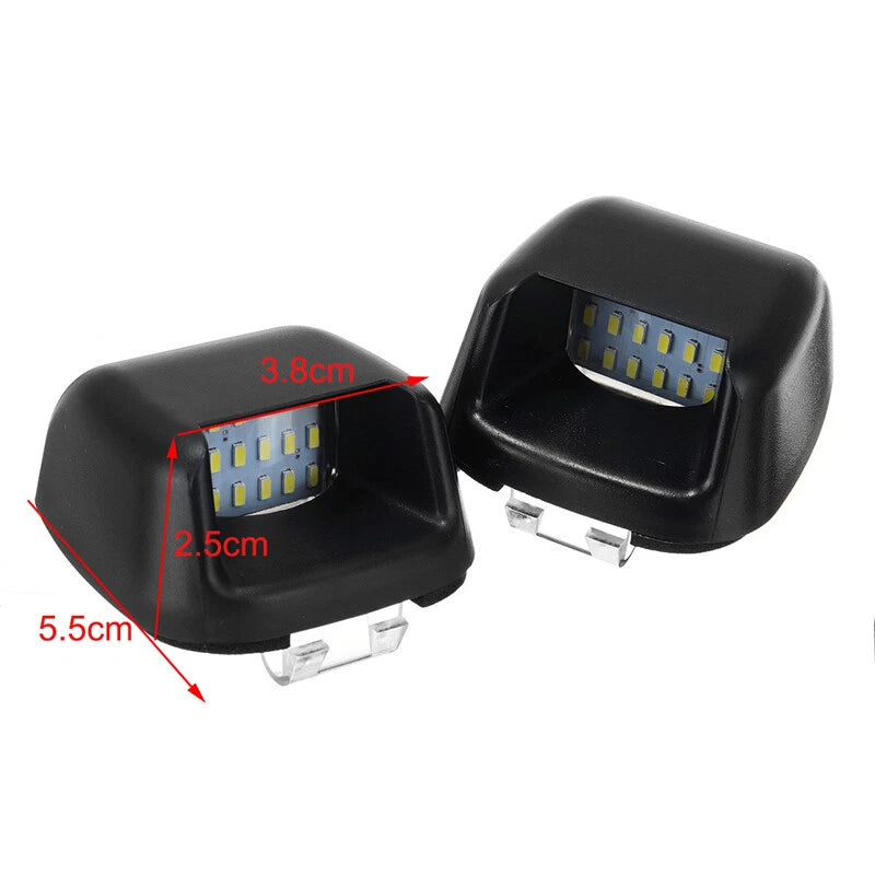 2x Rear Bumper License Number Plate Light for Nissan Navara D40 Lamp Bulb LED ST