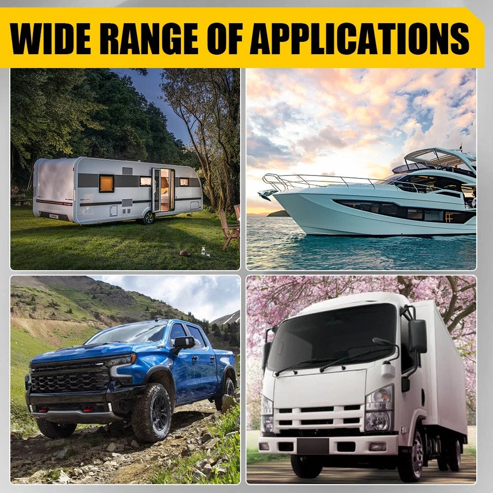 4-Pin 80A Pre-Wired Fuse Relay Box Waterproof Relay Slots ATC/ATO Fuse Holder