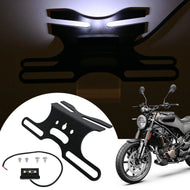 Motorcycle License Plate Mount Bracket with Light for Husqvarna Svartpilen