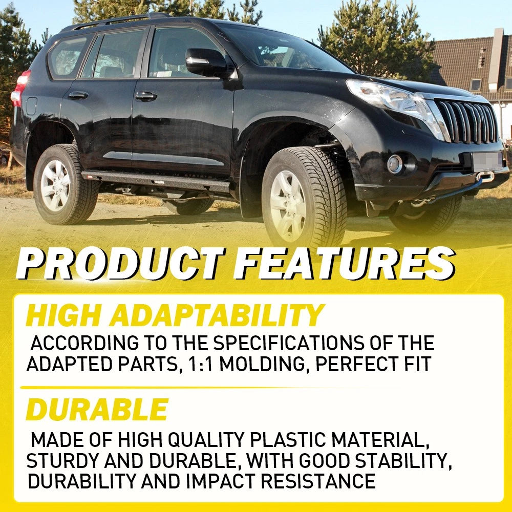 1-10X Rear Outer Door Handle Fit For Toyota Prado J150 Series 2009-2020 Black A