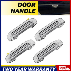 4PCS Fits Mitsubishi Pajero NH/NJ/NK/NL Set Chrome Outer Front Rear Door Handle
