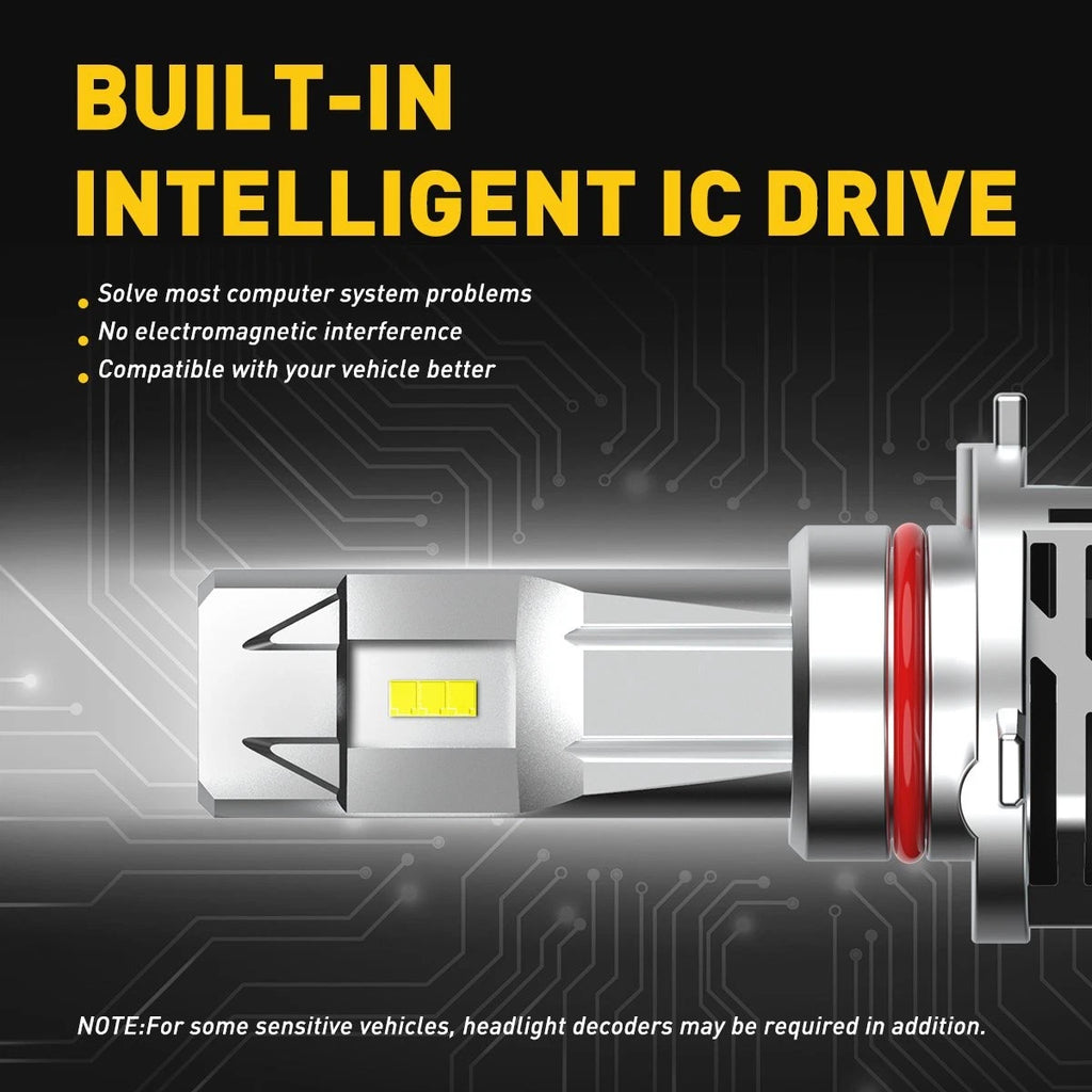 AUXITO 2x HB3 LED 9005 LED Headlight Globes Kit H/Low Beam 15000LM 200% NEWA