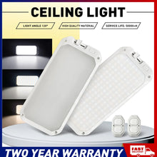 Load image into Gallery viewer, 12V LED Lights RV Caravan Camper Boat Oval Interior Ceiling Roof Dome w/ Remote