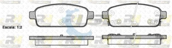 Rear Bendix GCT Brake Pads and 268mm Rotors Set for Holden CRUZE 1.4 1.8 09-on