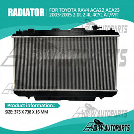 RADIATOR FOR 2000-2005 TOYOTA RAV4 RAV 4 ACA20-ACA23R 2.0L 2.4L AT MT