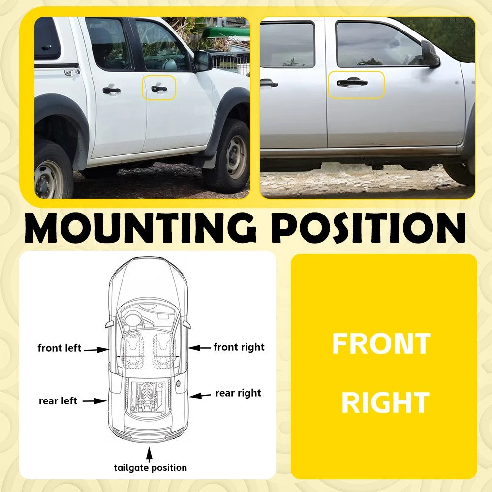 With Key Hole Front Right Outer Door Handle for Ford Ranger Mazda BT50 2006-11