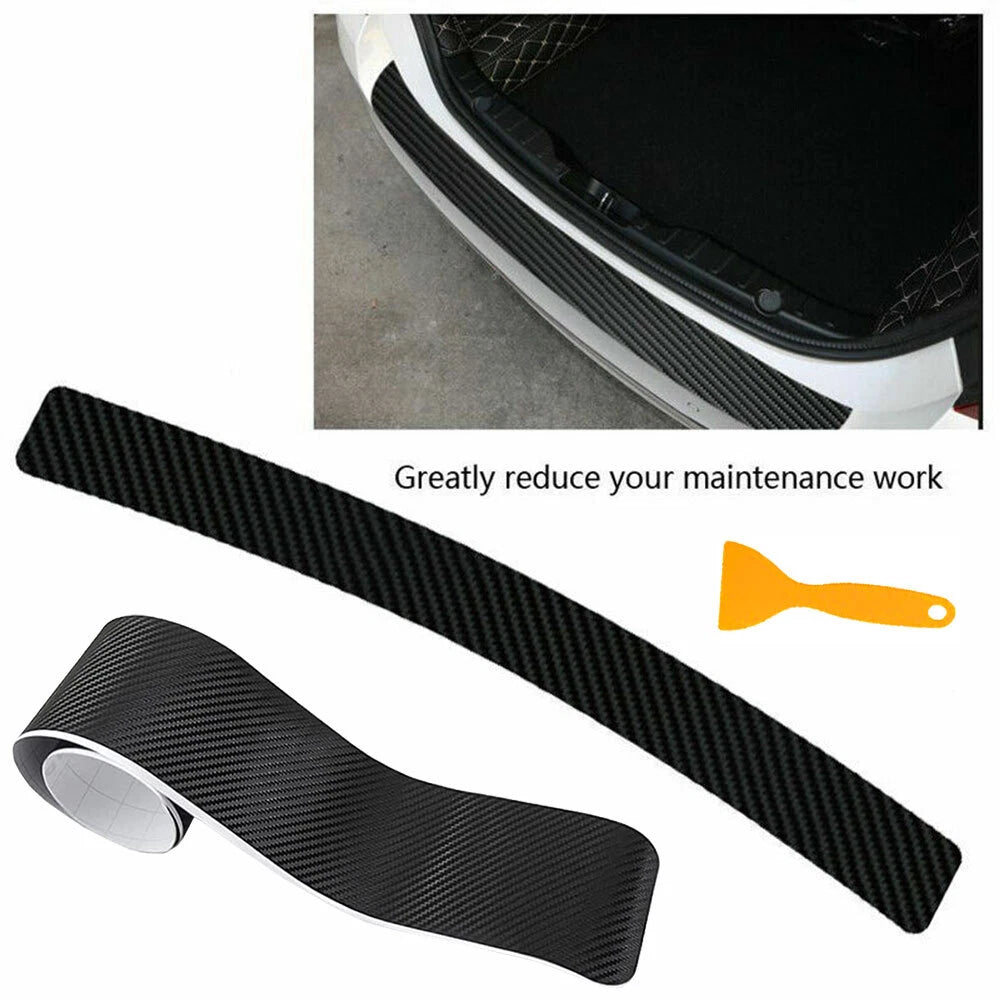 90cm black rubber rear bumper sill guard protector strip for universal cars