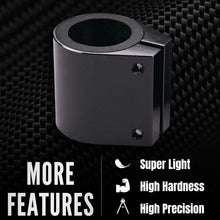 Load image into Gallery viewer, Black CNC Exhaust High Temp Pipe Clamps Connector For Yamha Banshee 350 1987-06