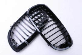 For BMW 3-Series E46 2-Door Coupe 02-06 Front Kidney Grill Grille Gloss Black ST