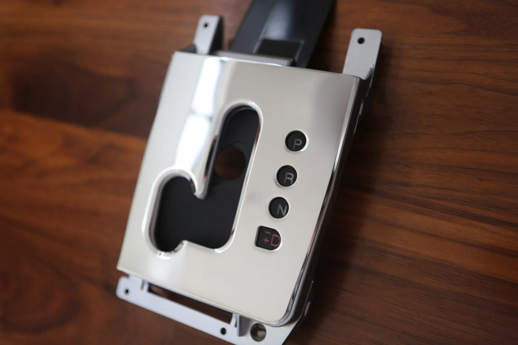 BA BF FALCON XR6/TURBO/XR8/XT/FUTURA CHROME GEAR KNOB LEVER SURROUND PANEL PLATE