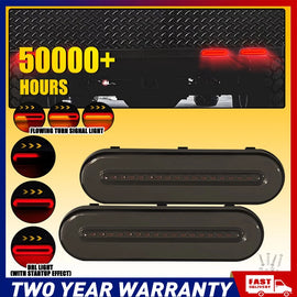 8x 12V-24V LED Tail Lights Sequential Indicator Trailer Ute Caravan Truck NEWA