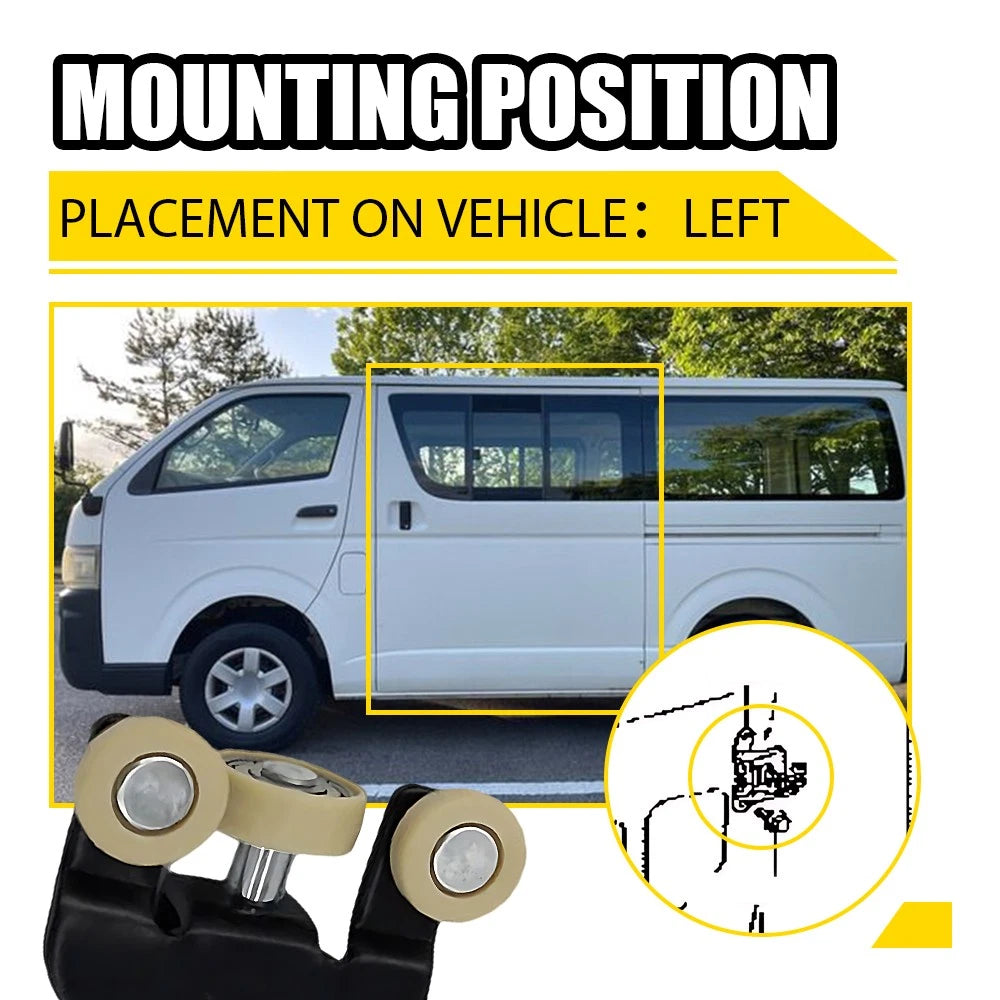 Left Side Sliding Door Hinge Roller Bearing For Toyota HiAce Rear 2005-15