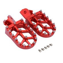 Load image into Gallery viewer, Red MX Wide Fat Footpegs Foot Pegs For Surron Sur-Ron Light Bee X Electric Bike