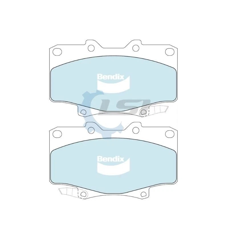 Front Bendix Brake Pads and Disc Rotors set for Landcruiser HZJ80 08/92-02/98