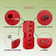 Load image into Gallery viewer, Jerry Can Fuel Container Red 30L With Mount Locks Holder Spare 4WD 4X4