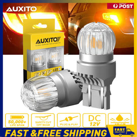 2x T20 7440 WY21W W21W 6 SMD AMBER ORANGE LED INDICATOR SIGNAL LIGHT BULBS 12V