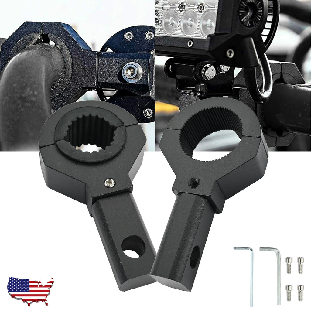 Led Whip Light Holde Mounting Bracket for 1"/1.5"/1.75 2" Roll bar UTV Flag Pole