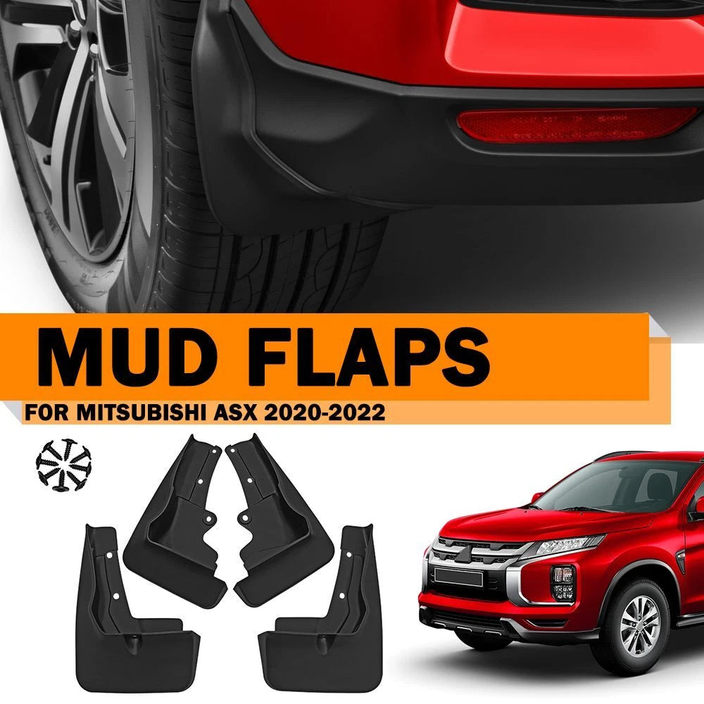 4x Splash Guards Mud Flaps Fender Mudguard Cover For Mitsubishi ASX 2020-2022 ST