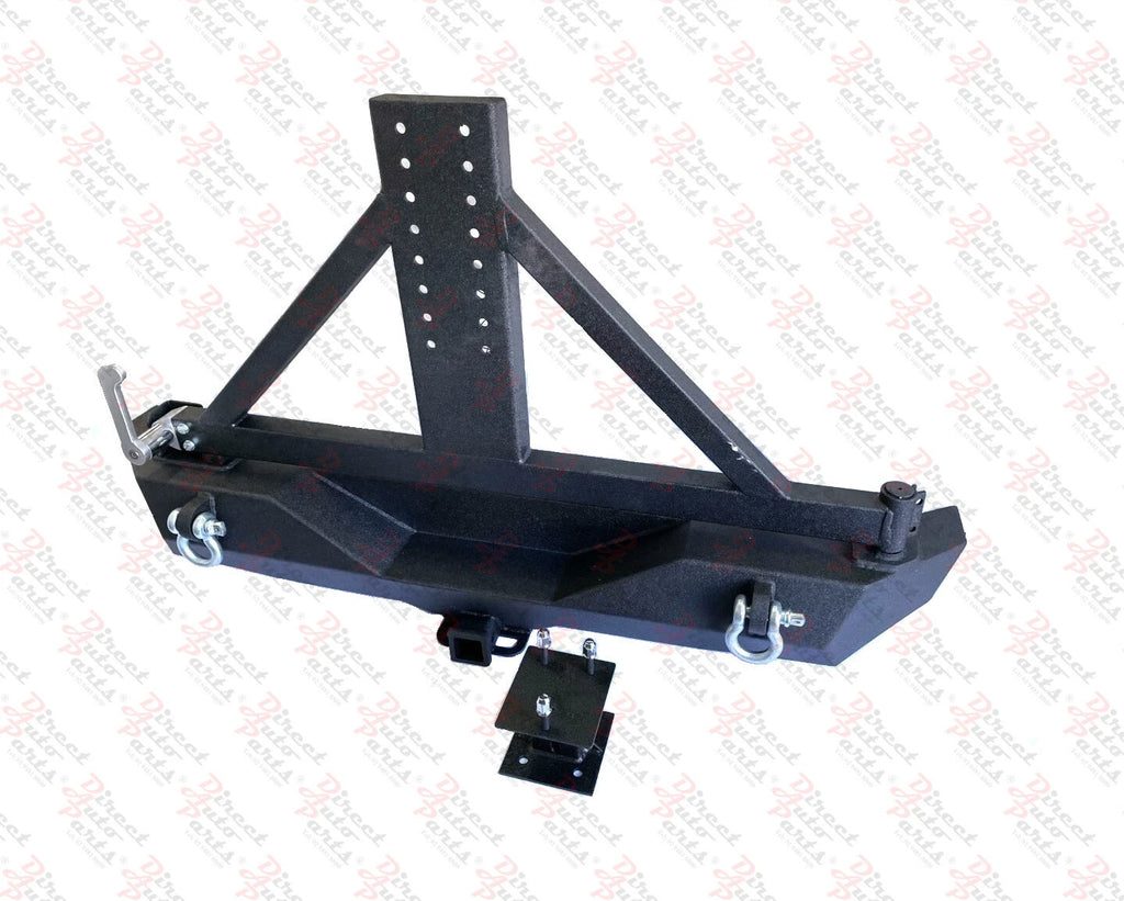 Heavy duty rear bar with integrated spare wheel carrier for Jeep Wrangler JK 2007-2018