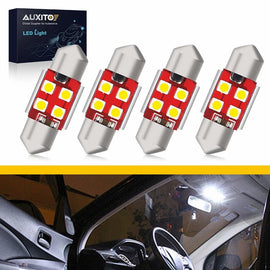 4X 12V 31MM FESTOON NEW 4 LED CAR UTE 4WD INTERIOR DOME MAP LIGHT BULB GLOBE