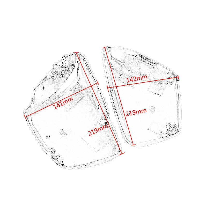 Left&Right Battery Side Cover Fit for Yamaha 1984-up XV 700 750 1000 1100 Virago