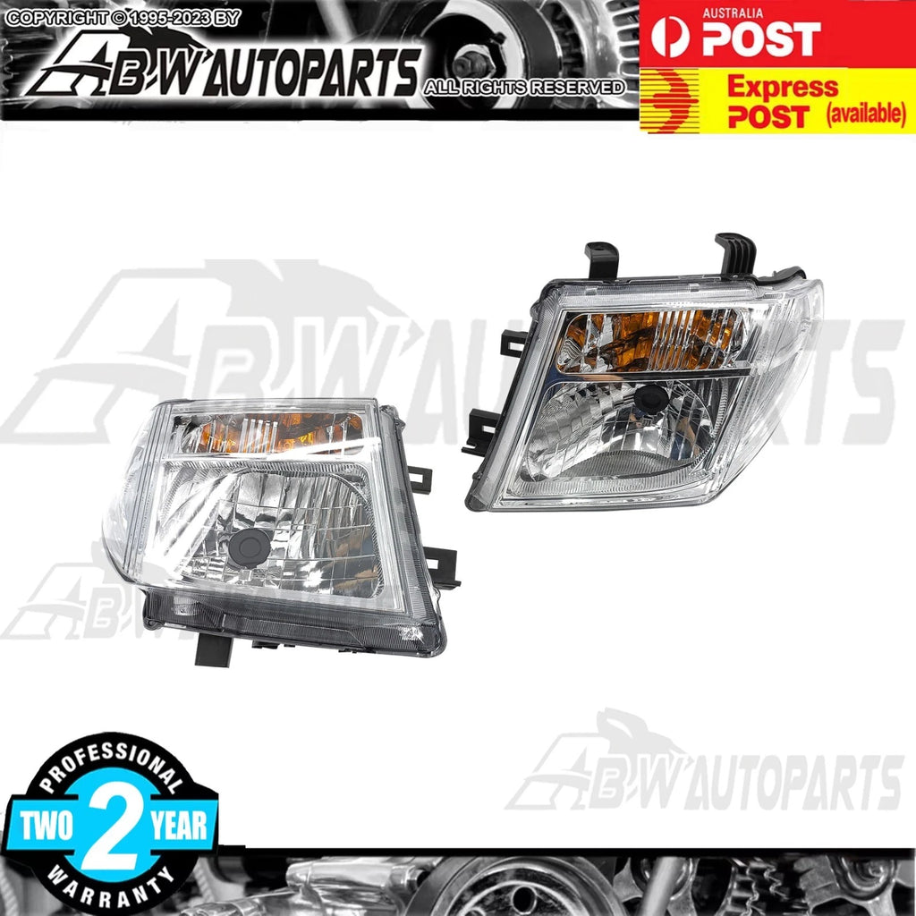 Pair HeadLight FRONT Lamp For Nissan Navara D40 D40T MNT Thai Built 2008-2014