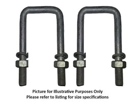 U Bolts 50mm SQUARE x 4