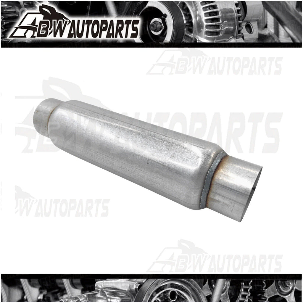2.5INCH Exhaust Hotdog Resonator Muffler Glass Pack 12" Long High Flow Brand New