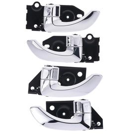 Door Handle Inner for Hyundai Santa Fe SM 00-05 Set of 4 Chrome FRONT REAR LH+RH