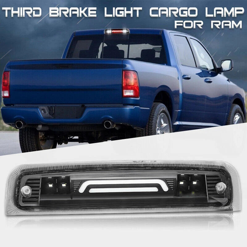 For Dodge for RAM 1500 2500 3500 09-19 LED Black 3rd Third Brake Cargo Light ST