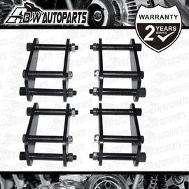 Front & Rear 2'' Extended Shackles For Toyota Landcruiser 73 75 40 60 Series AU